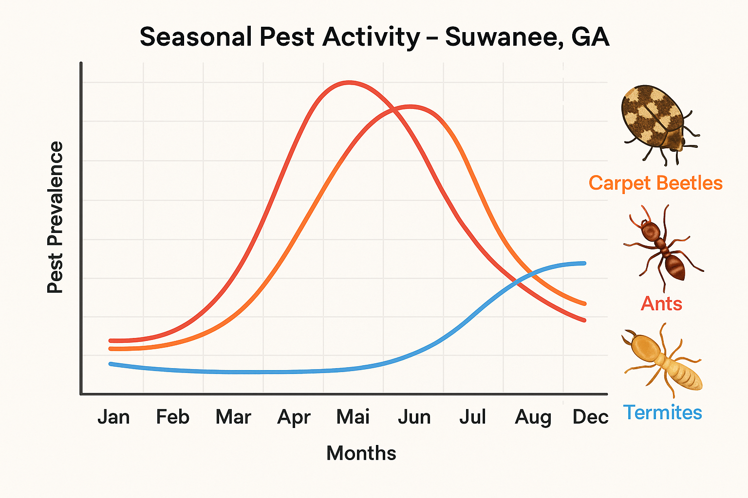 Carpet Beetle Inspection in Suwanee, Georgia: What to Expect and When to Call a Pro 5 Carpet beetle service pricing tiers infographic