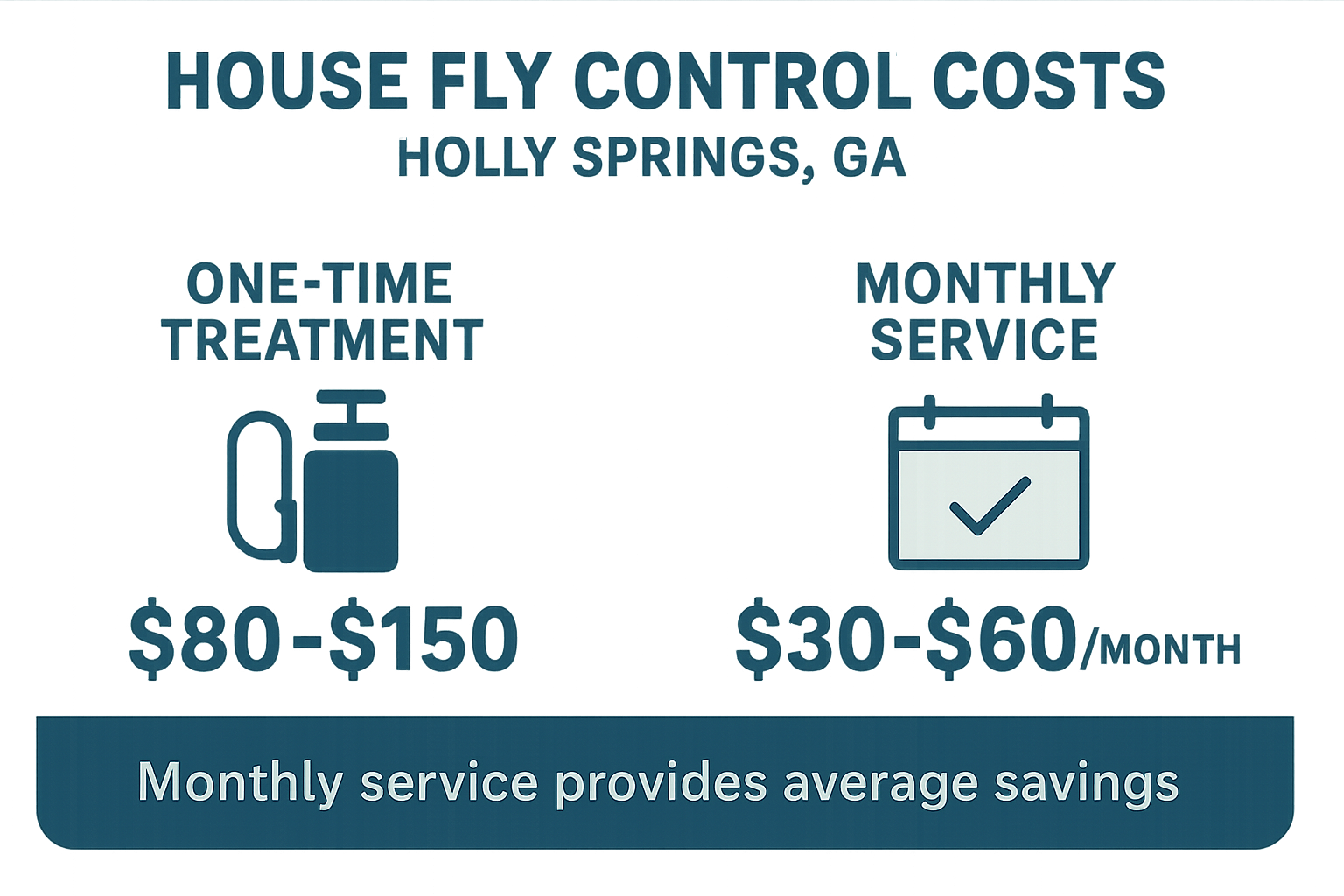 How much does house fly control cost in Holly Springs, Georgia? 4 House fly control methods illustration