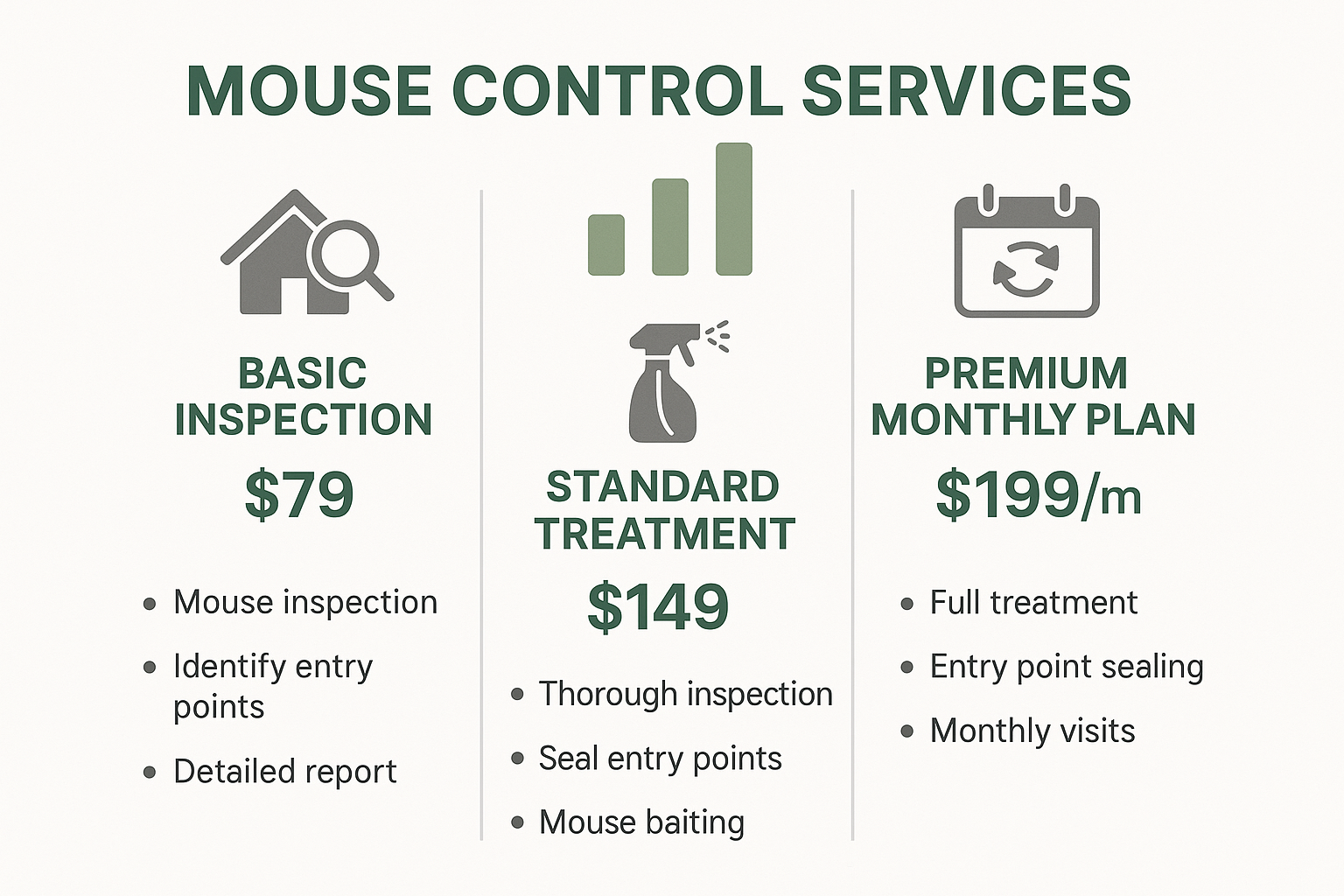 Top-Rated Mouse Control in Druid Hills, Georgia: Cost, Treatment & Tips 4 Anthem Pest Control mouse treatment pricing infographic
