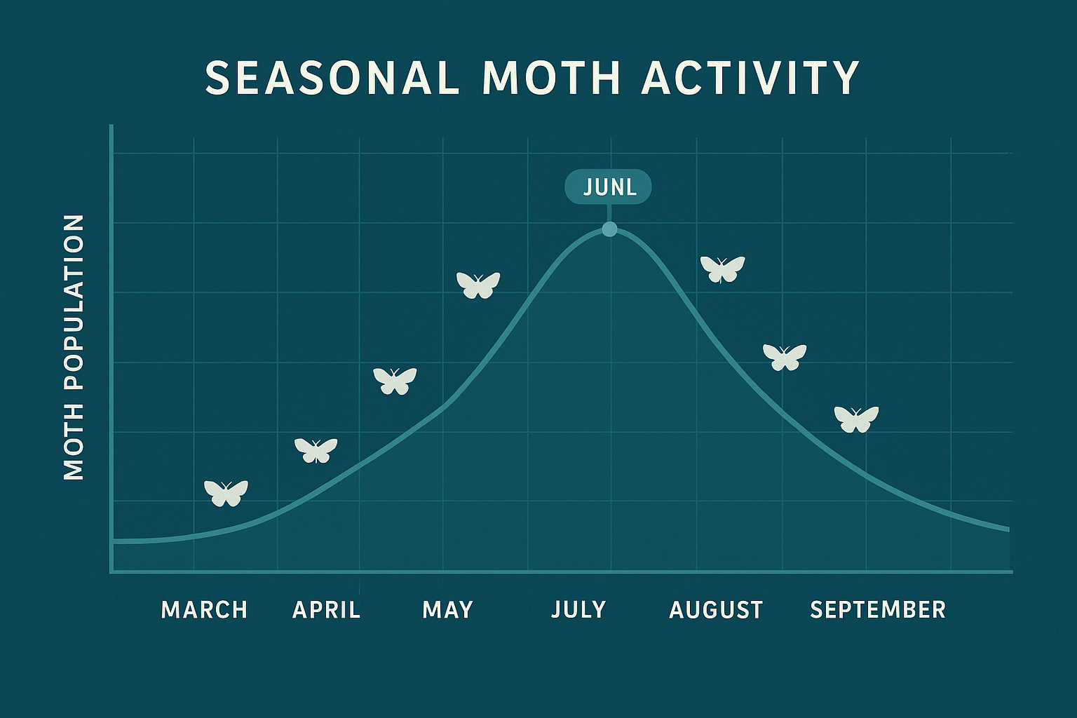Emergency Moth Control in Decatur, Georgia: What to Do Right Now 3 Seasonal moth activity chart for Decatur, GA
