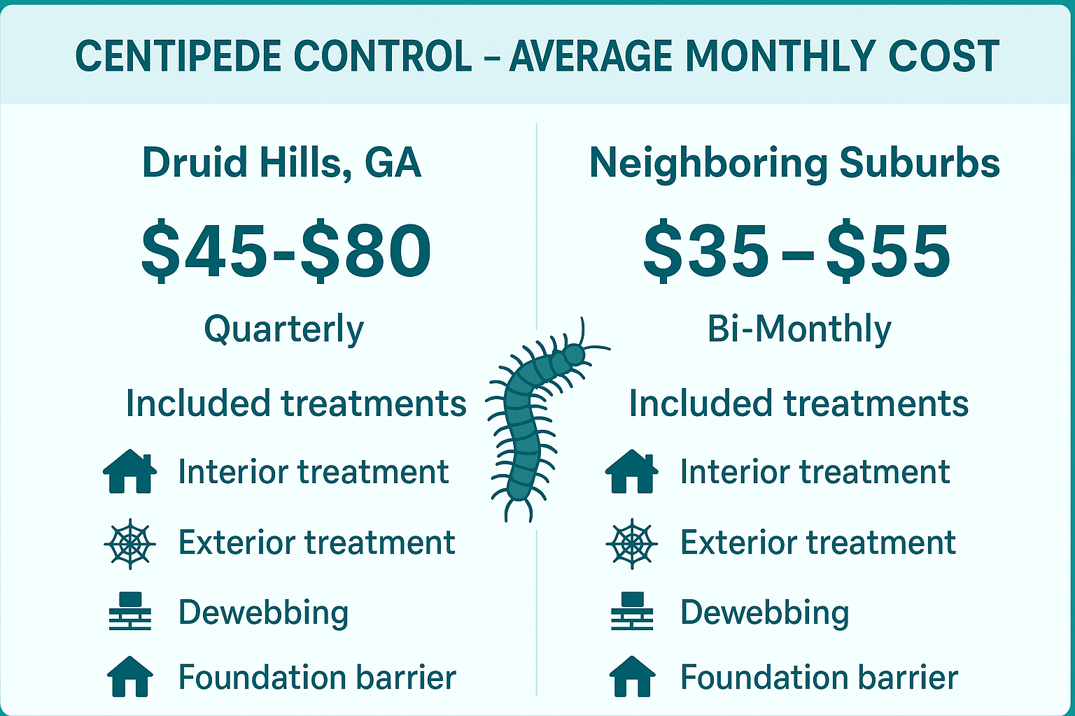 centipede control Druid Hills