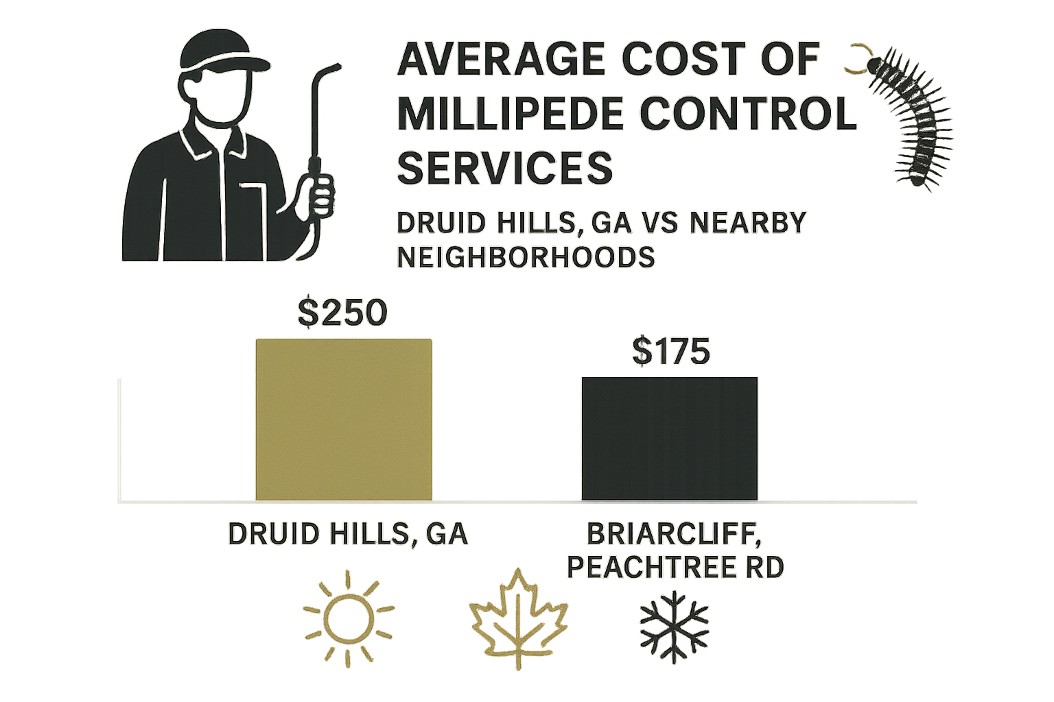 millipede control Druid Hills GA