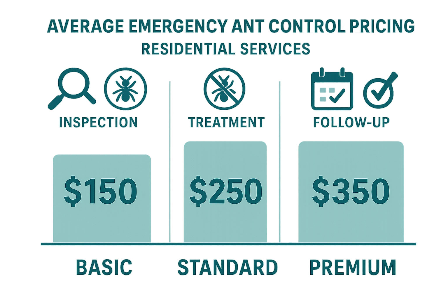 Professional pest technician applying ant treatment in a home