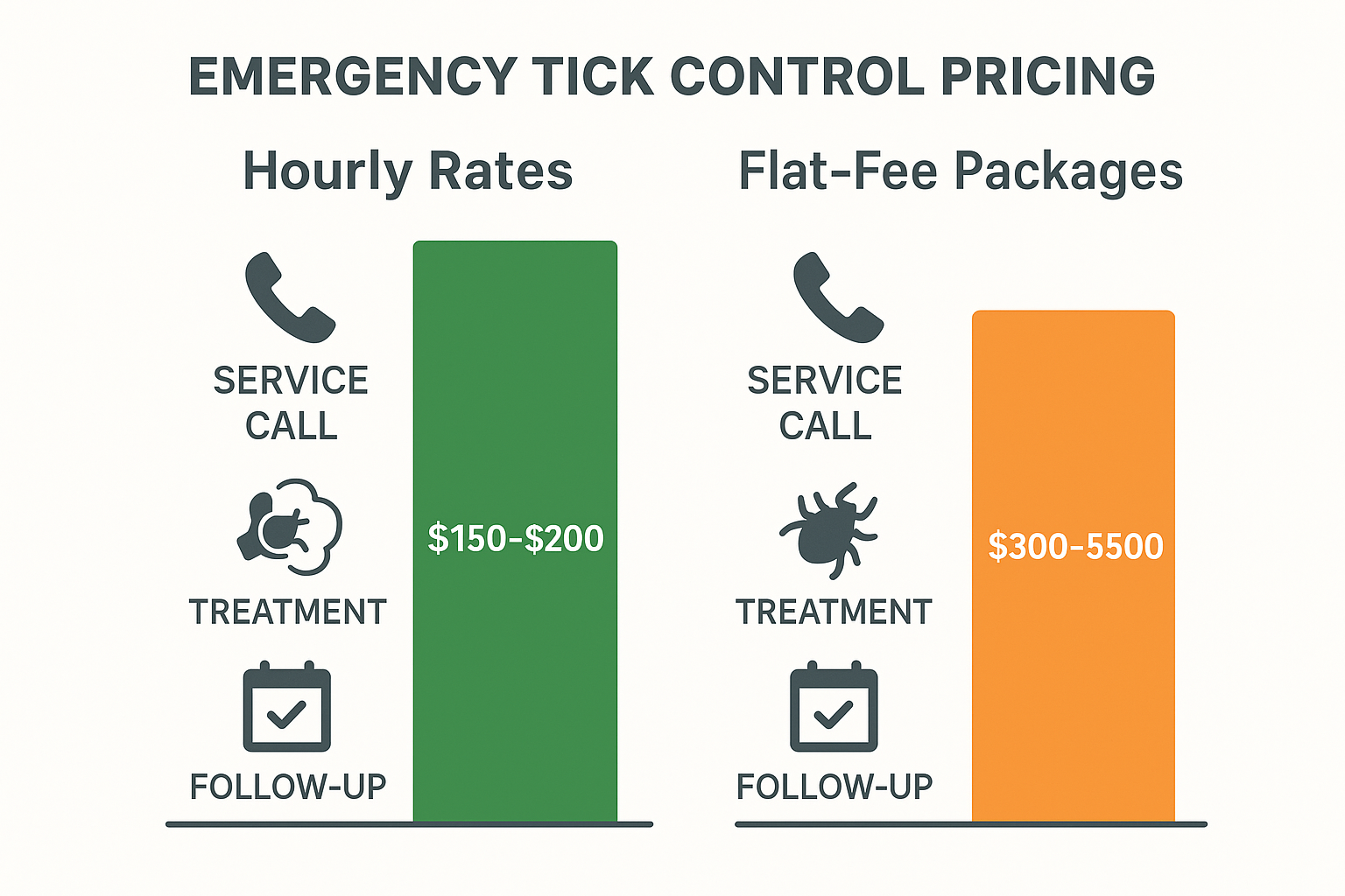 Technician applying emergency tick treatment in a backyard
