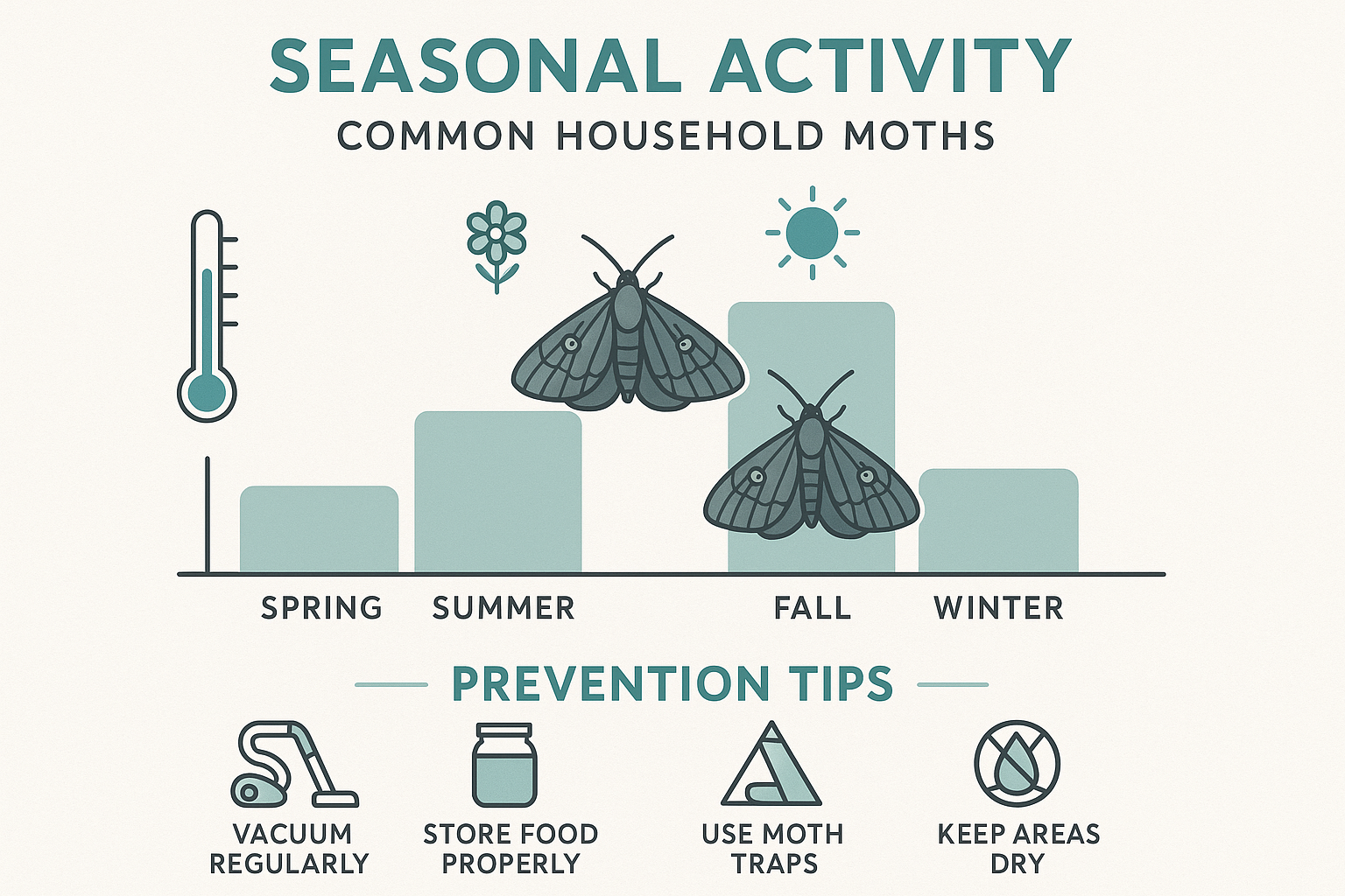 Seasonal moth activity chart for Brookhaven, GA
