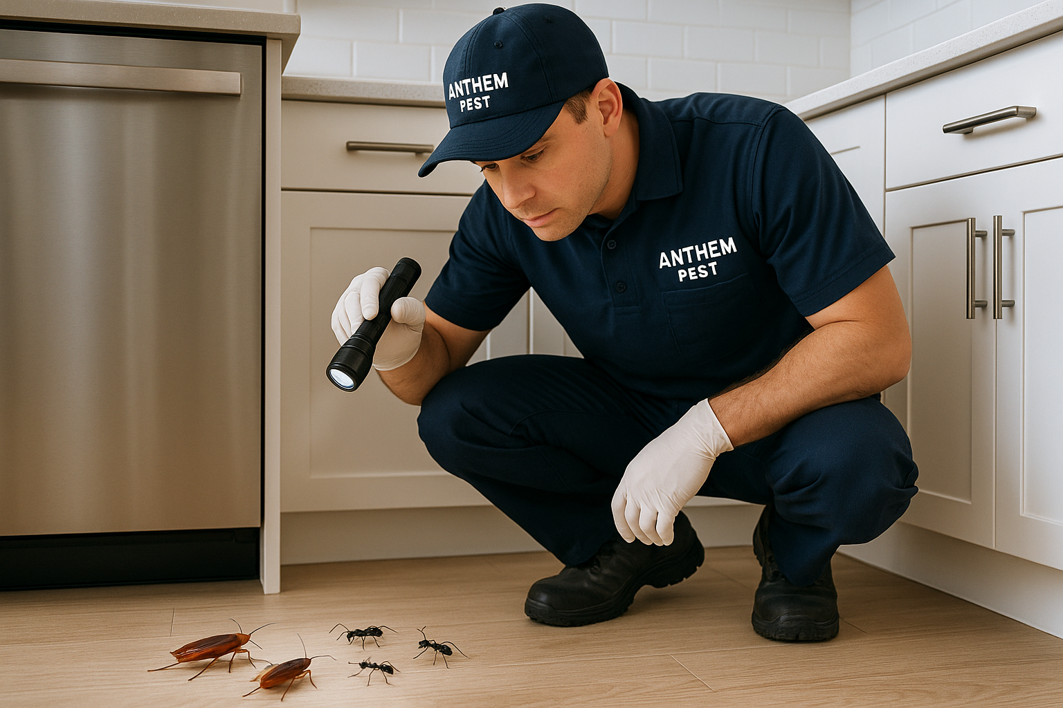 Illustration of common household pests