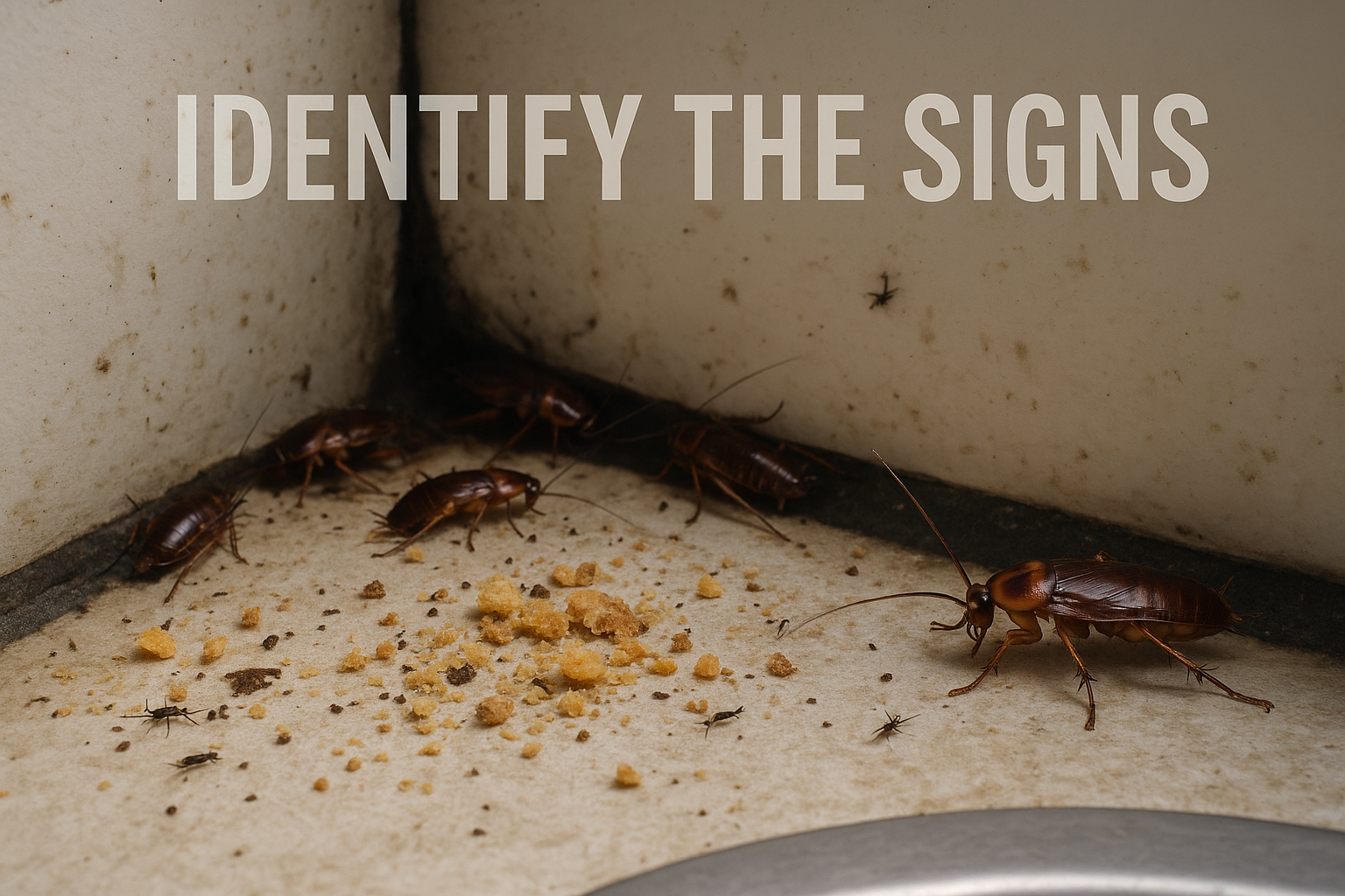 Emergency cockroach control checklist