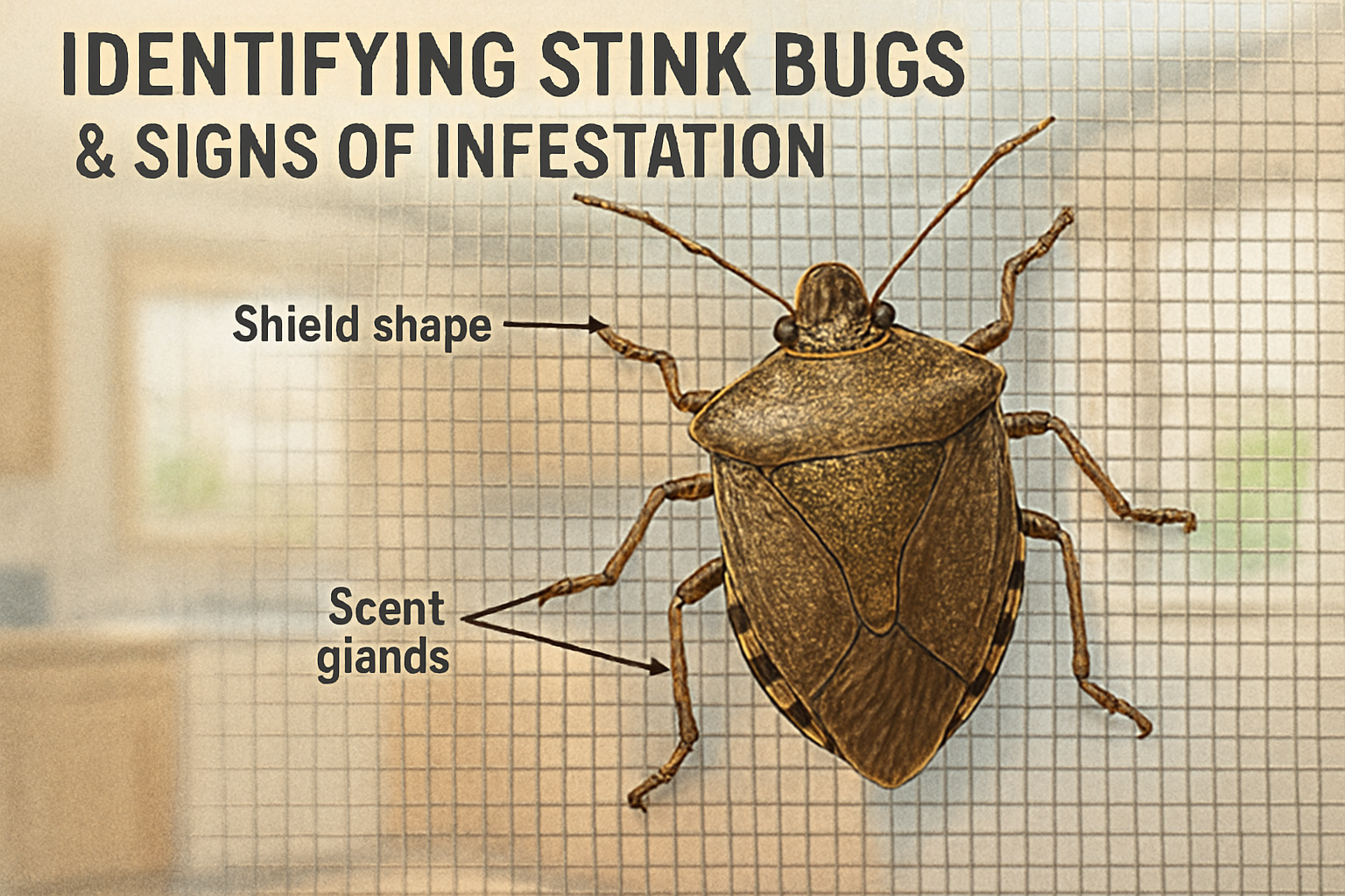 Close‑up of a brown‑green shield‑shaped stink bug on a leaf