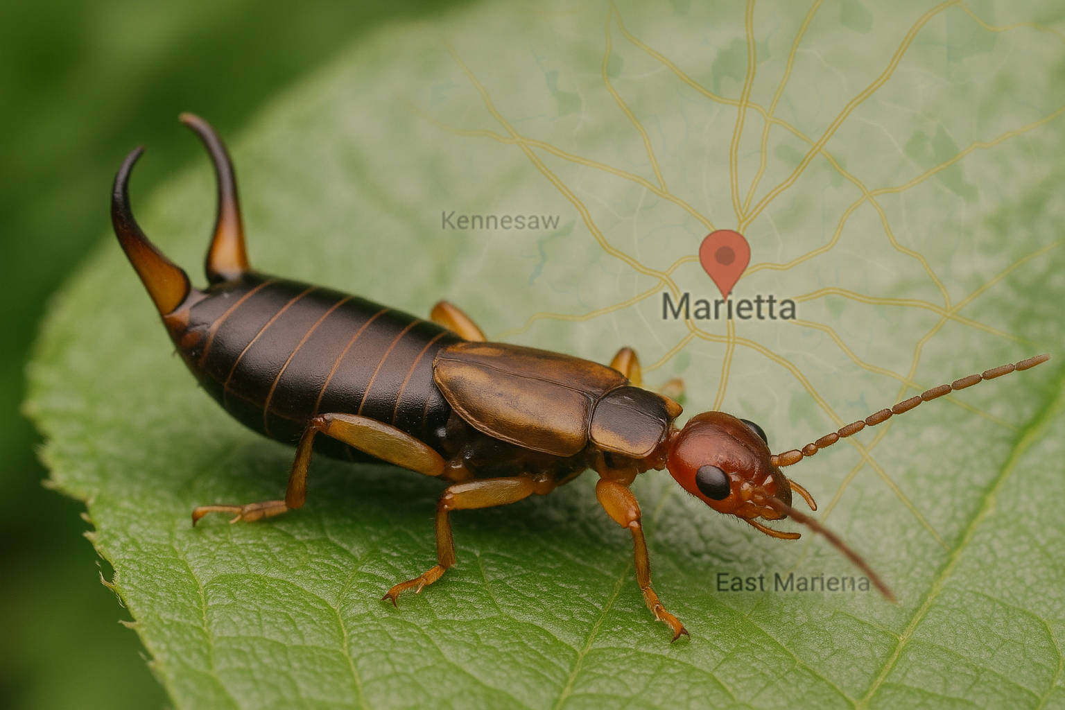Top-Rated Earwig Control in Marietta, Georgia: Cost, Treatment & Tips 3 Earwig life stages and typical hiding spots in a Marietta backyard