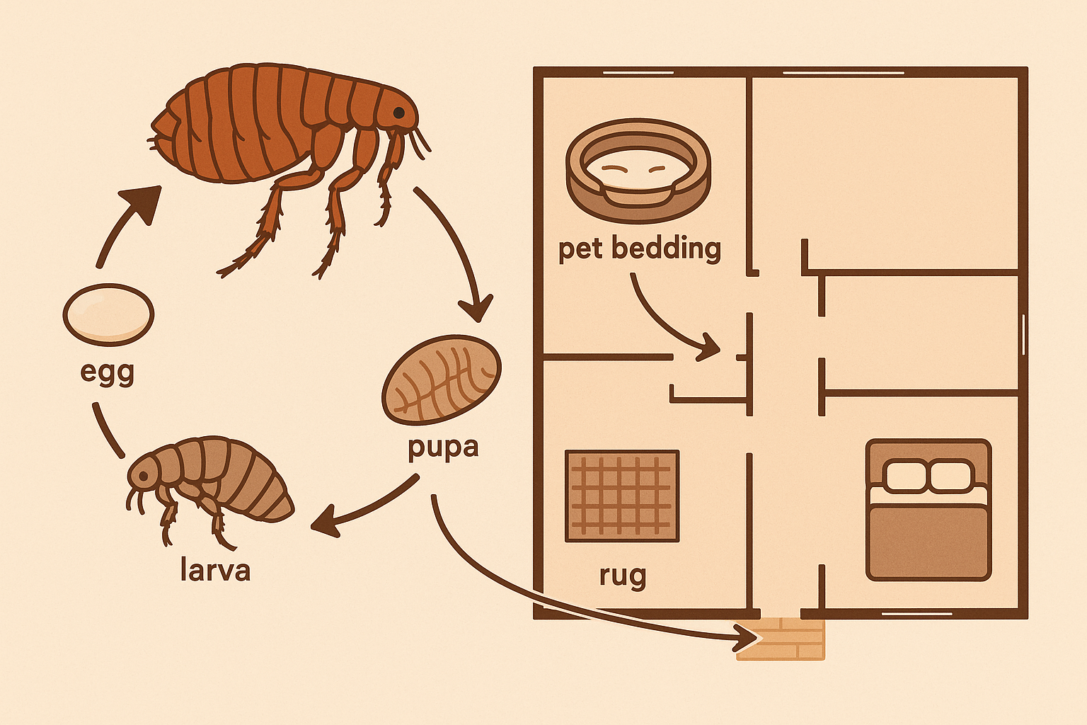 Fast Flea Exterminator in Smyrna, GA: Quick Relief for Your Home 4 Technician applying flea treatment inside a home
