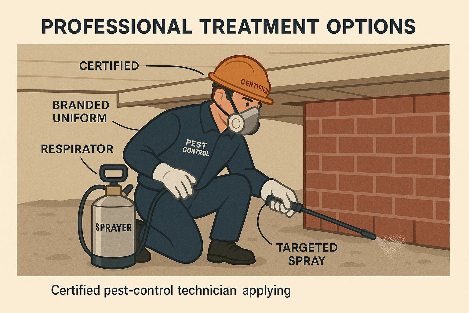 Silverfish treatment in a home