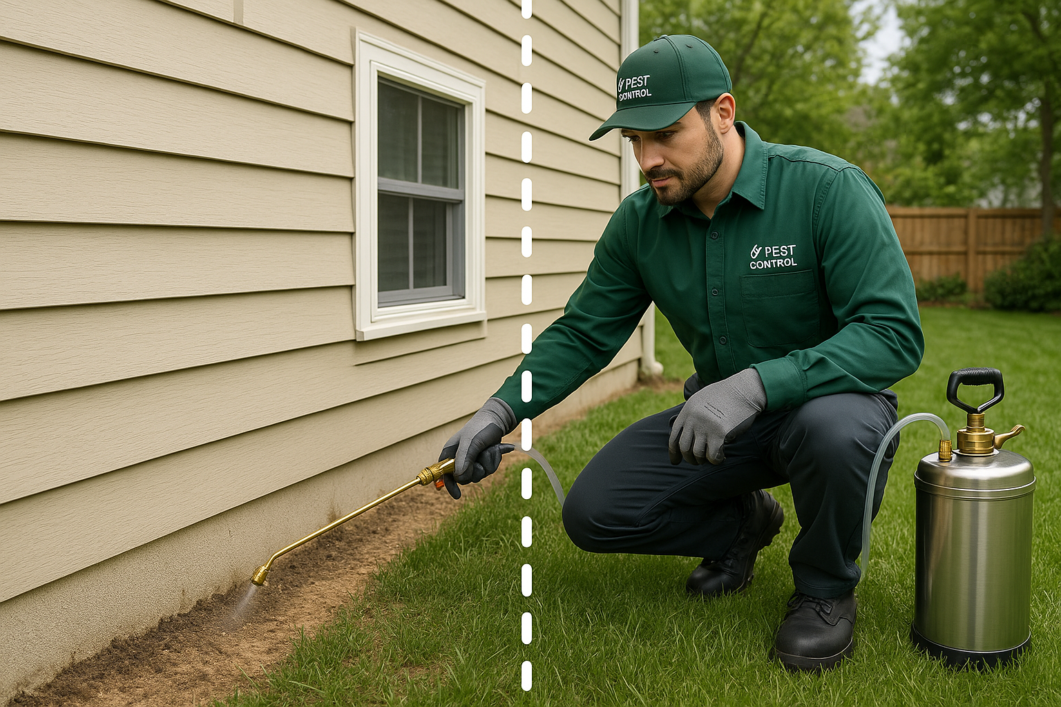 Illustration of pest treatment methods