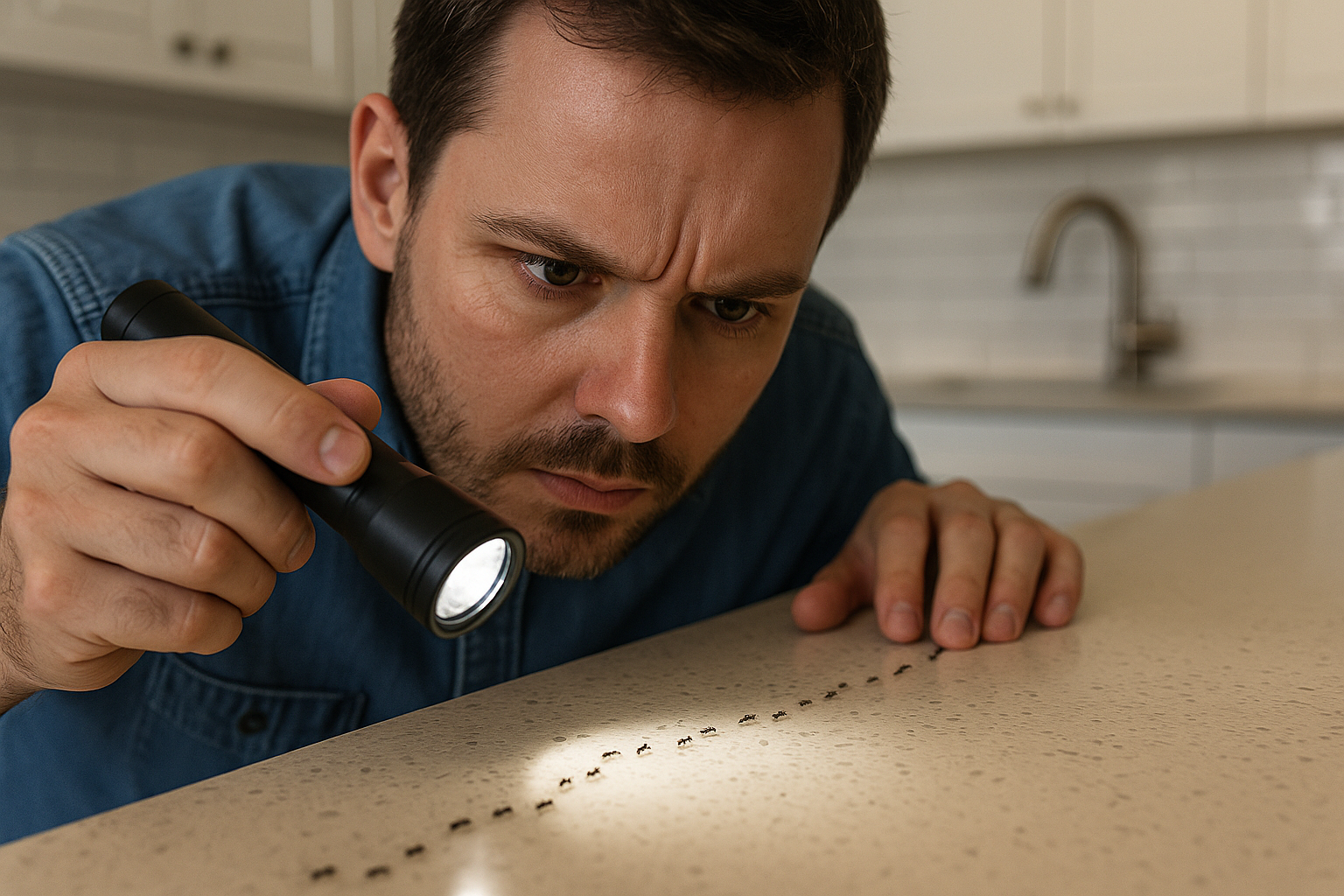 Close‑up of common household pest signs