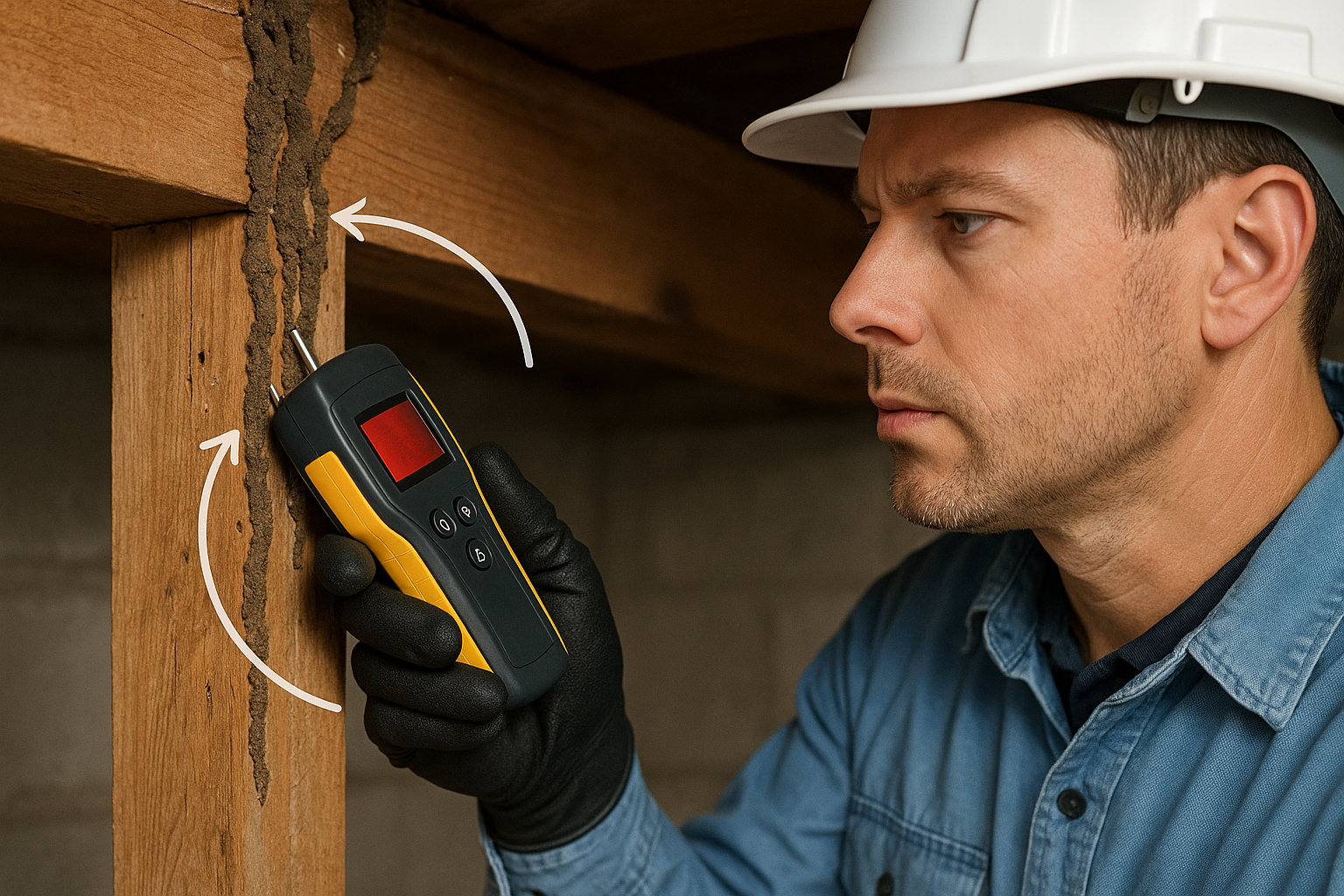 Anthem pest technician performing a detailed inspection