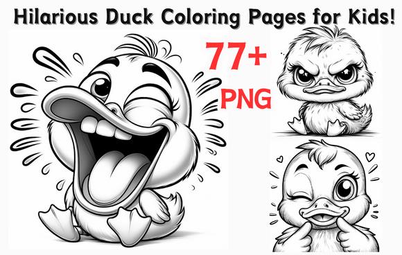 Hilarious Duck Coloring Pages