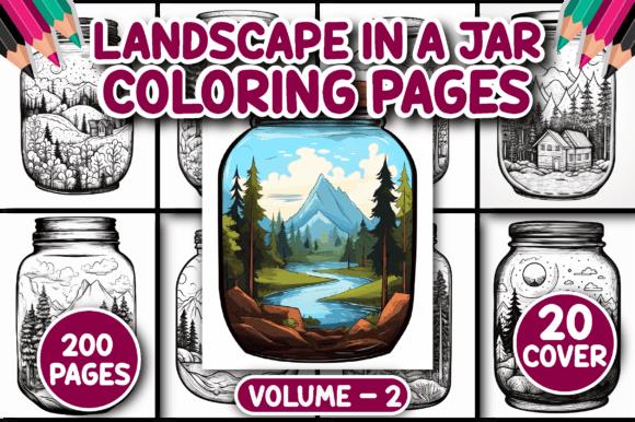 Landscape in a Jar Coloring Pages Collection