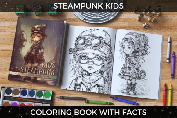 Steampunk Kids Coloring Book Preview