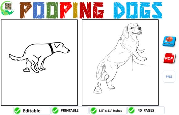 Pooping Dogs Coloring Pages