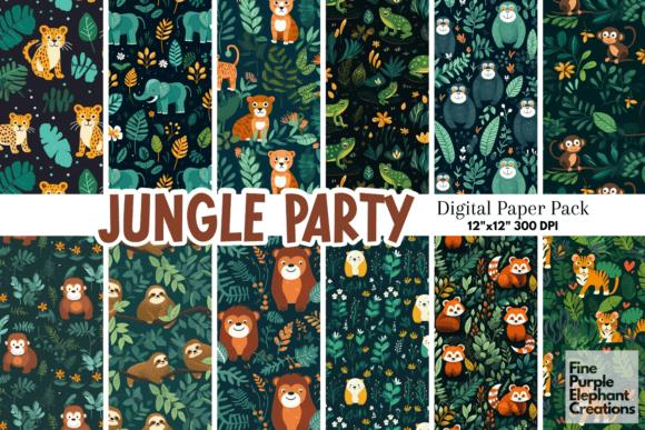 Jungle Party Digital Paper Pack