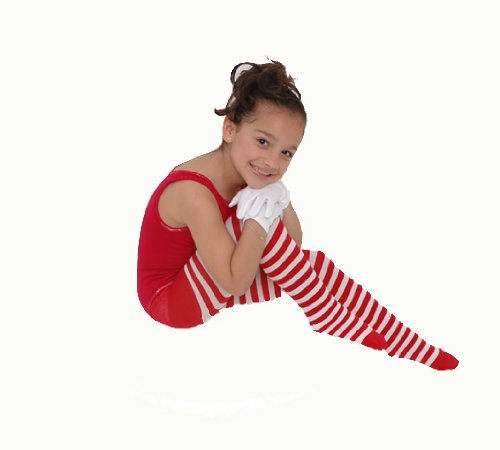 Kid's White Striped Tights in 22 Color Combos