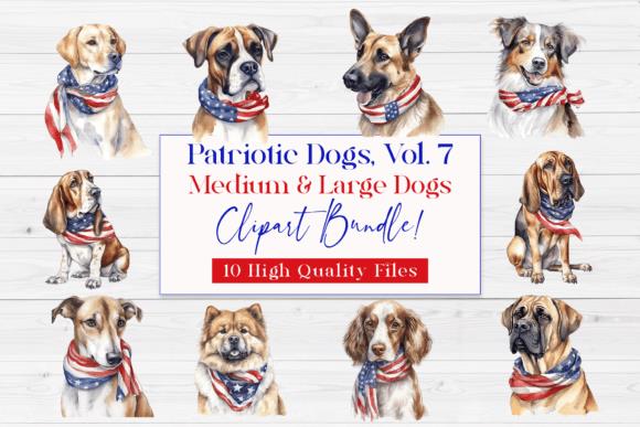 Patriotic Dogs Clipart Collection