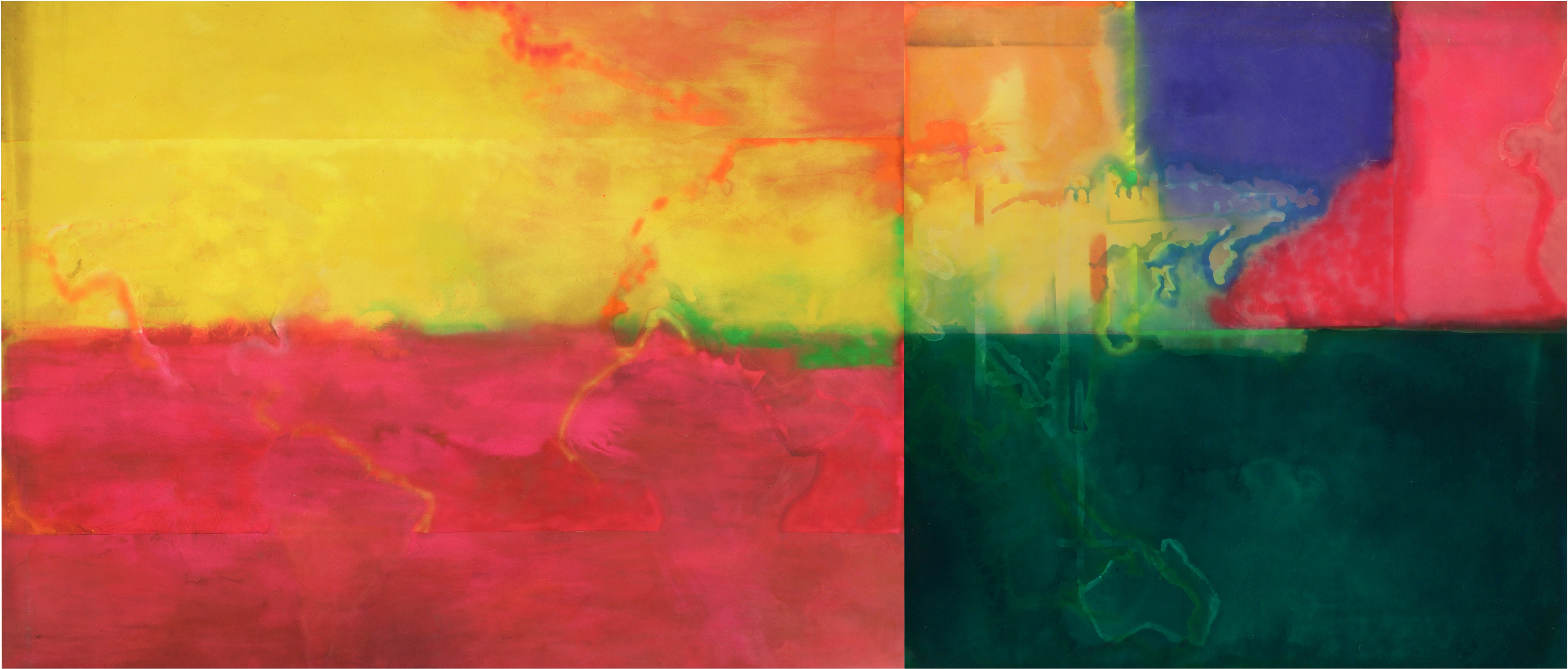 Frank Bowling | Africa to Australia, 1971 | Art Basel
