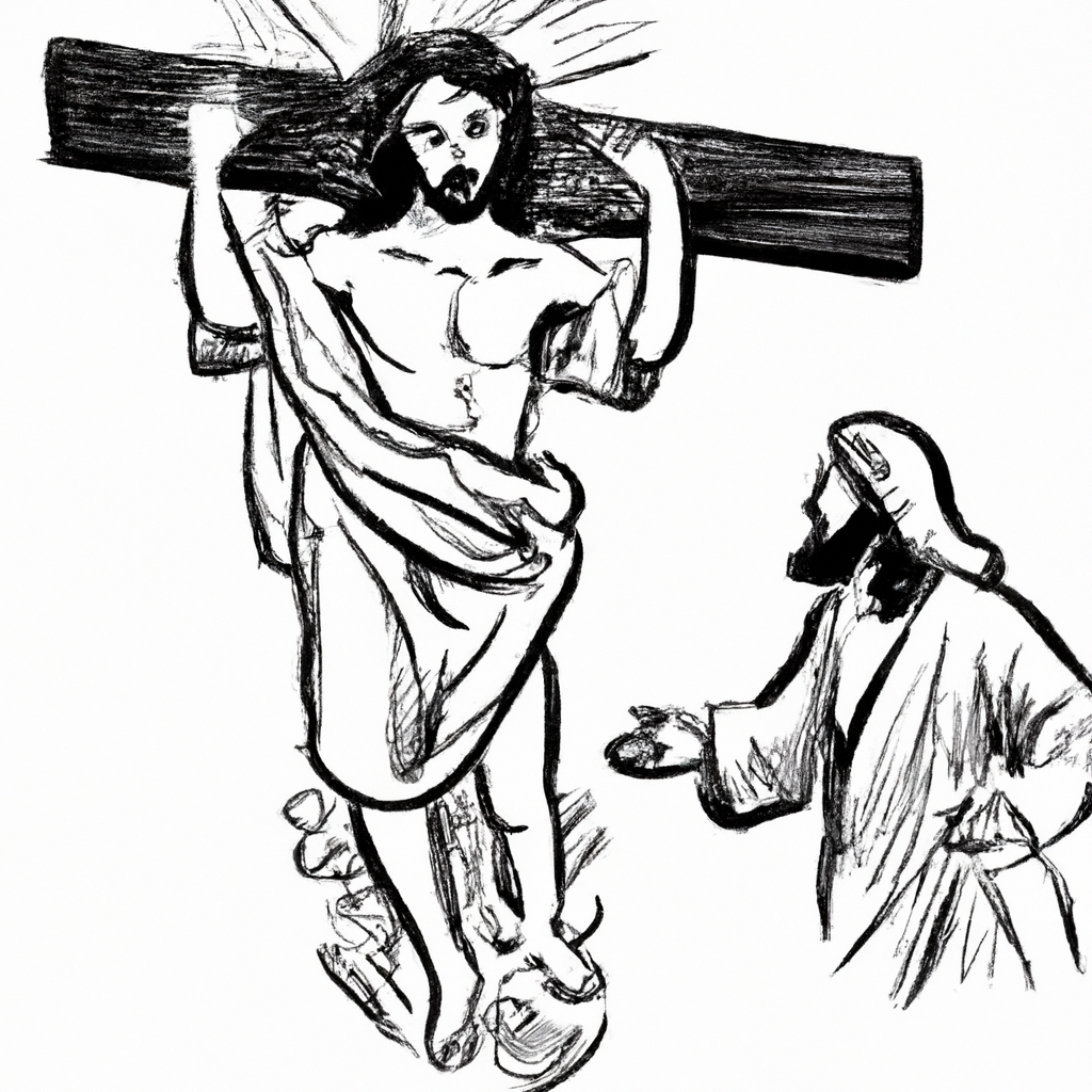 Jesus abrasando uma pessoa
