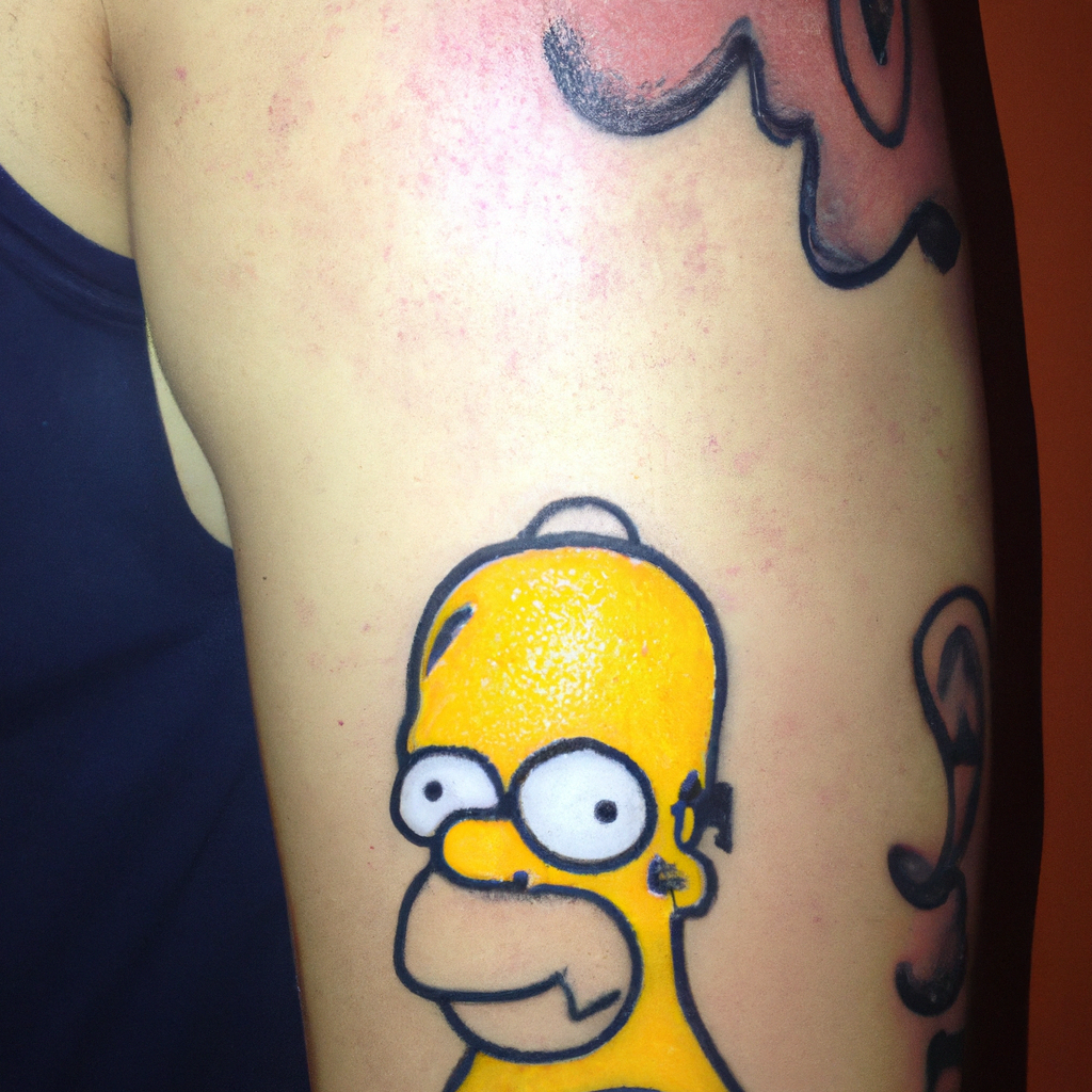 homer simpson todo tatuado
