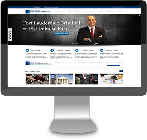 Law Firm Website Design & Search Engine Optimization services project by SEO Company – Admin eSolutions in West Palm Beach, Florida.