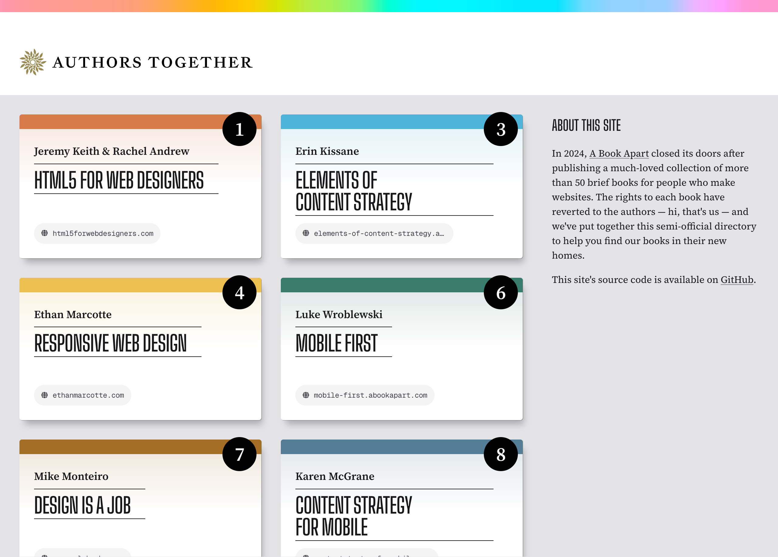 Screenshot from Authors Together