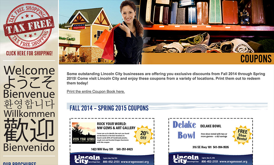 Lincoln City Coupons