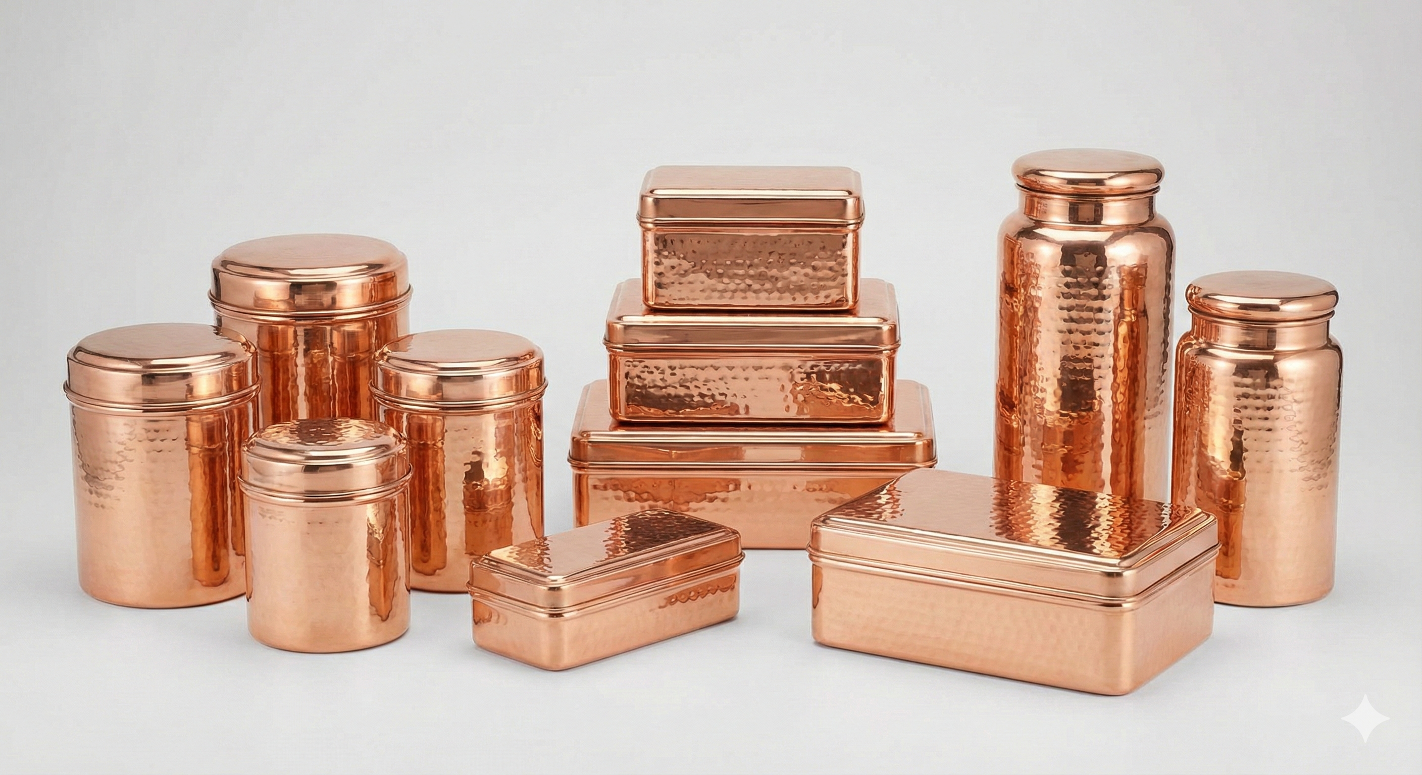 Copper Storage Containers