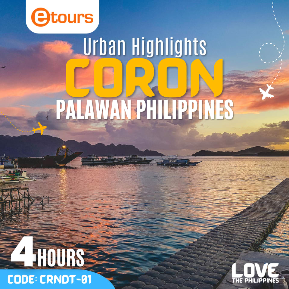The tranquil waters of Coron Bay provide a stunning backdrop for this stunning sunset.