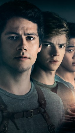 Maze Runner: The Death Cure, Dylan O'Brien, Thomas Brodie-Sangster, Kaya Scodelario, 5k (vertical)