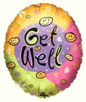 Get Well Happy Faces Balloon