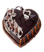 Special Delicious Heart Shape Truffle Cake Half kg