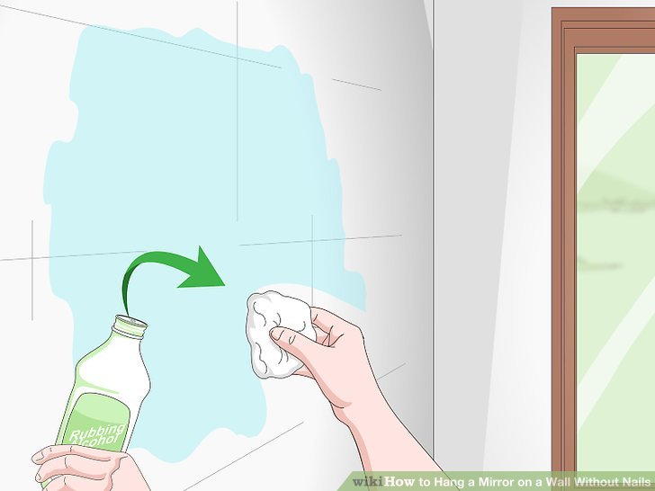 Image titled Hang a Mirror on a Wall Without Nails Step 1