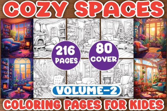 Cozy Spaces Coloring Book Cover