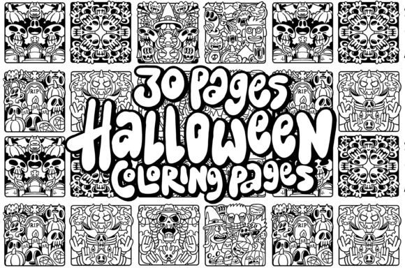 30 Halloween Coloring Pages Collection