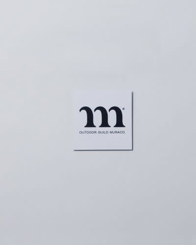 "m" SQUARE STICKER WHITE Equipment OUTDOOR GUILD MURACO 