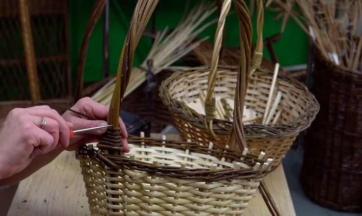 Корзины из лозы и ивы пошаговая инструкция для начинающих