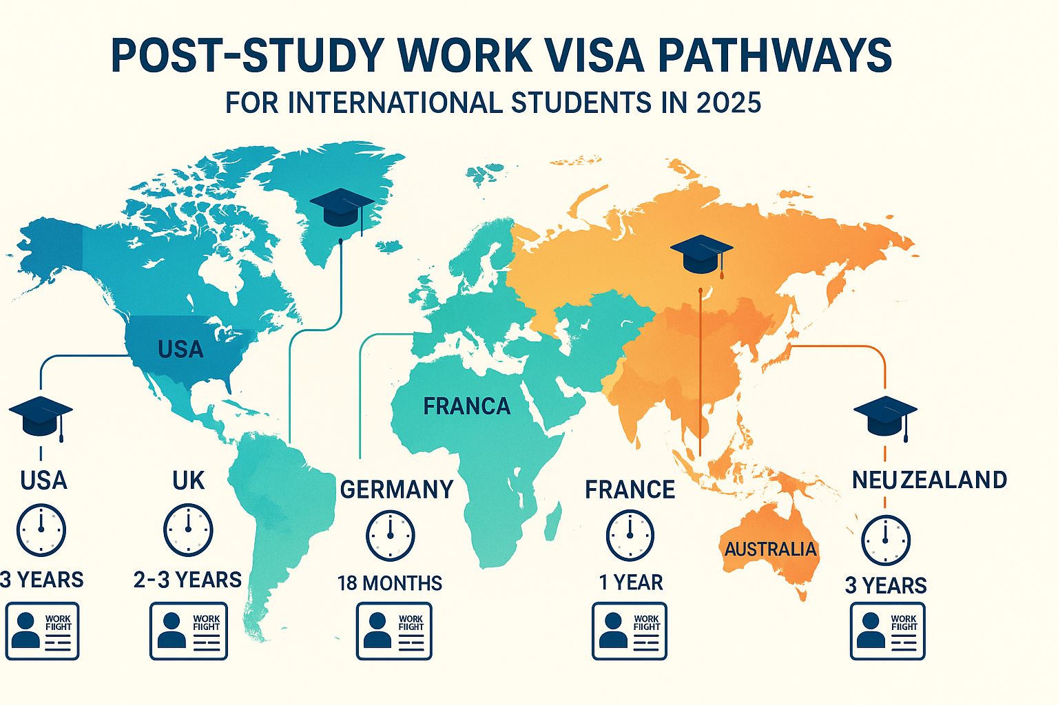 Post-Study Work Visa Options Globally 2025
