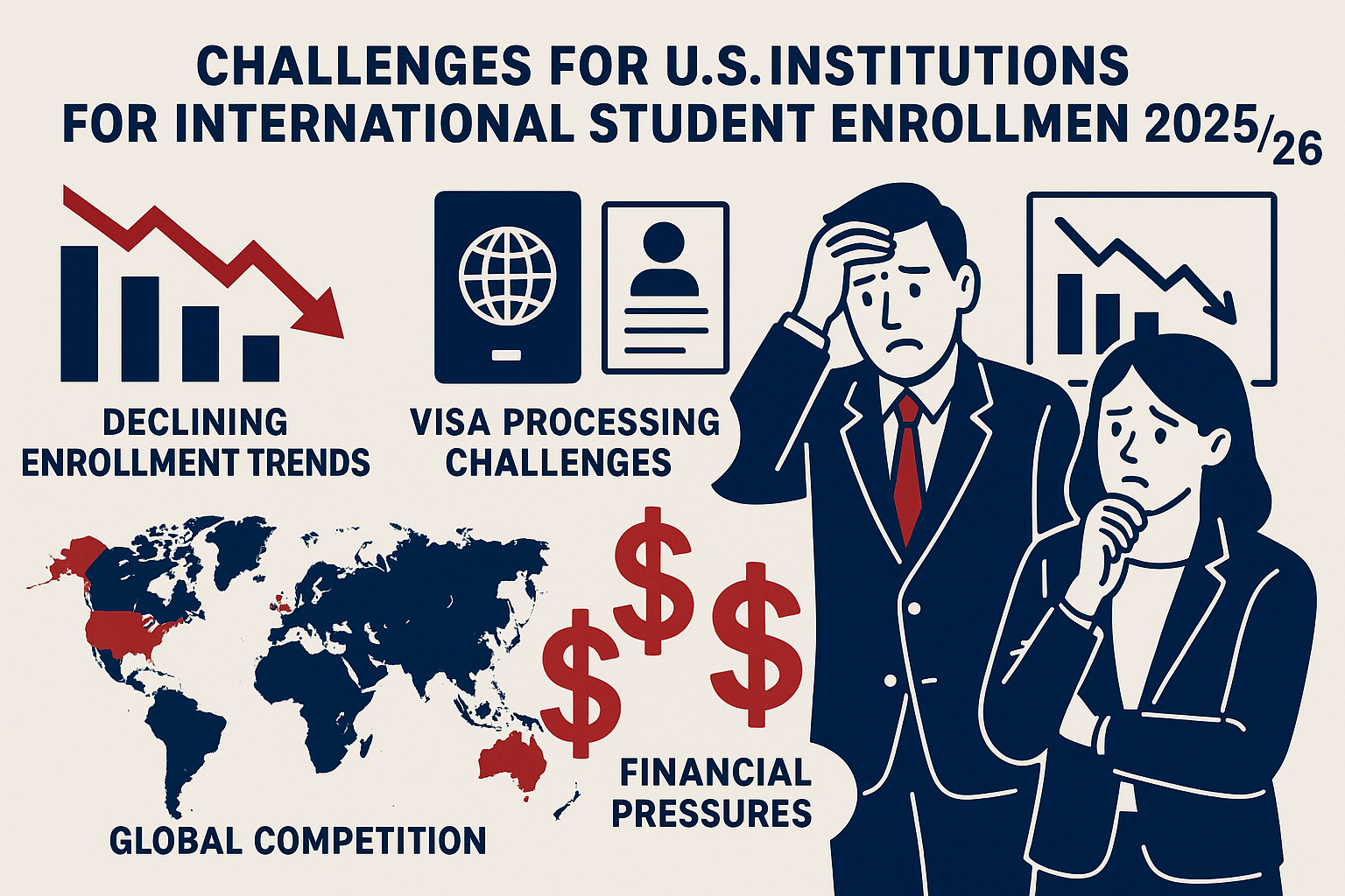 US Institutions Enrollment Challenges 2025-26