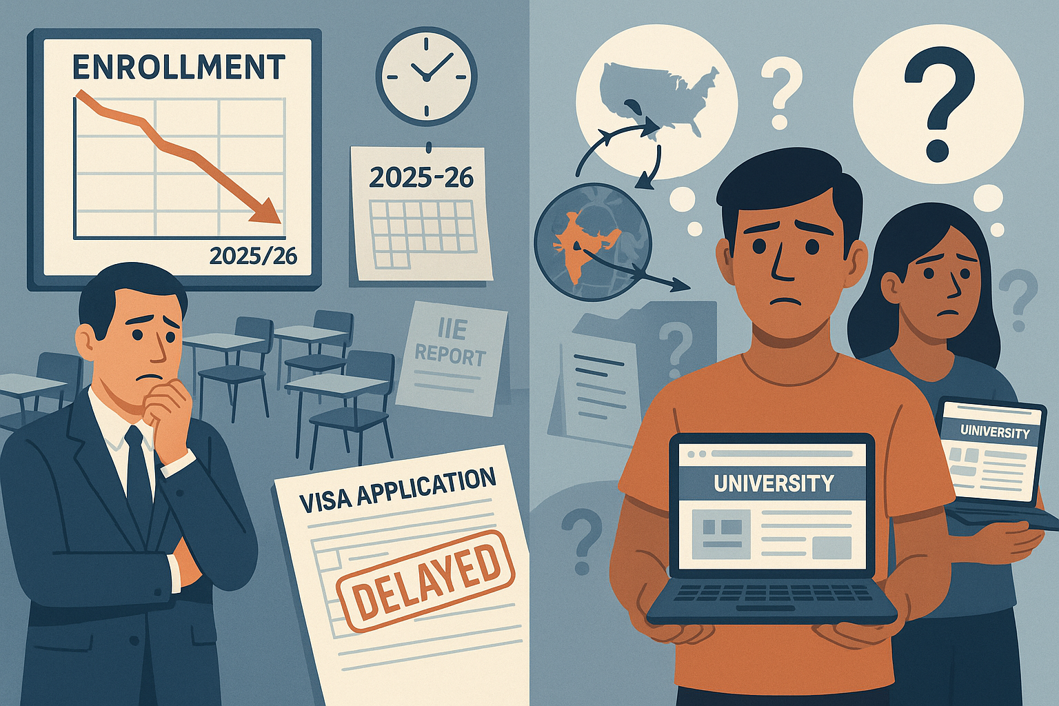 US International Student Enrollment Challenges 2025-26