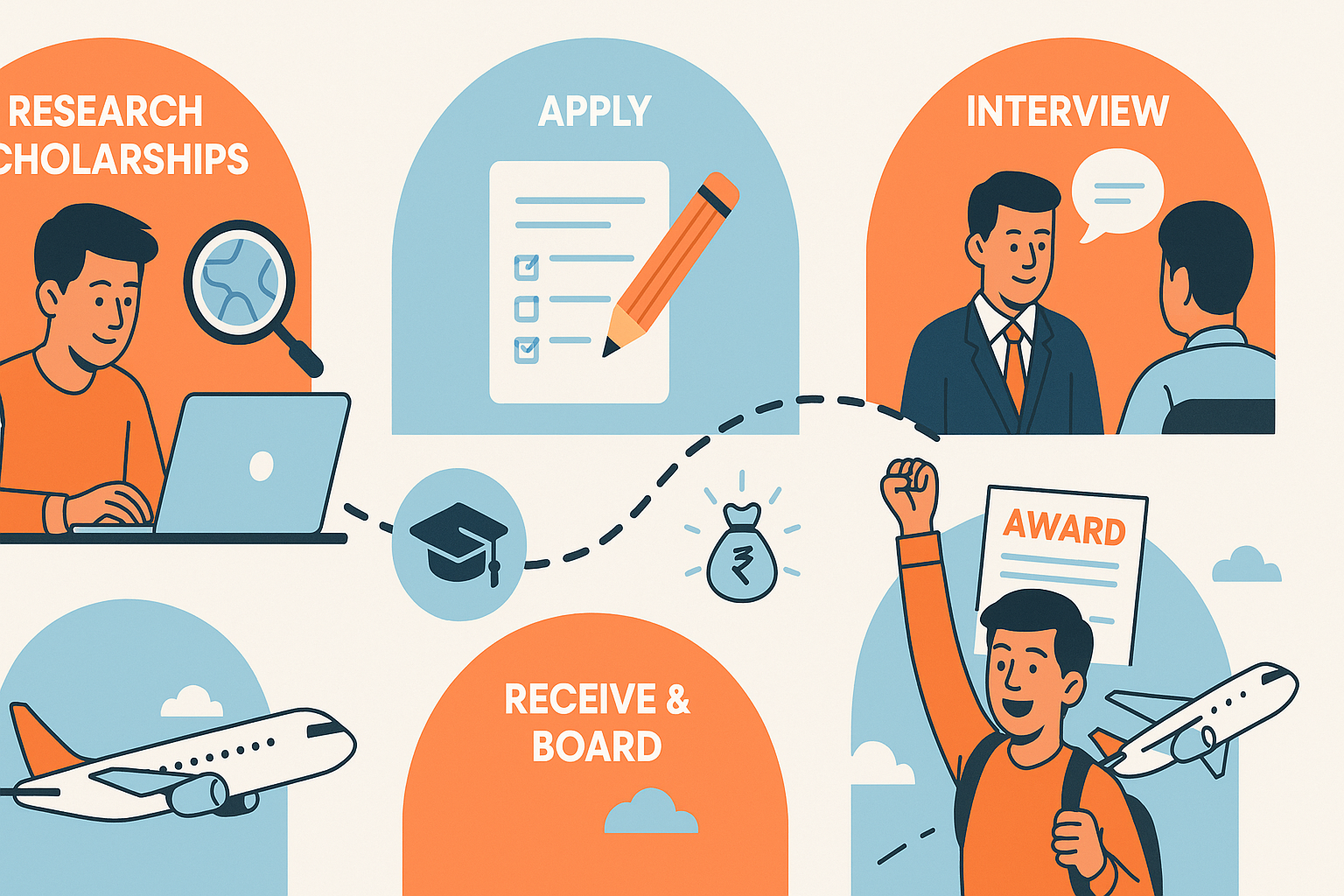 Scholarship Journey Infographic