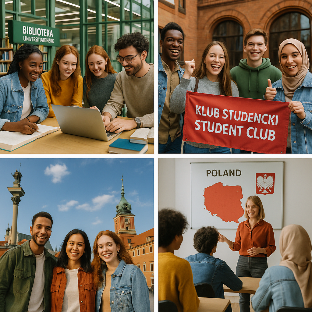 Campus experiences Poland - students collaborating and exploring Polish cities