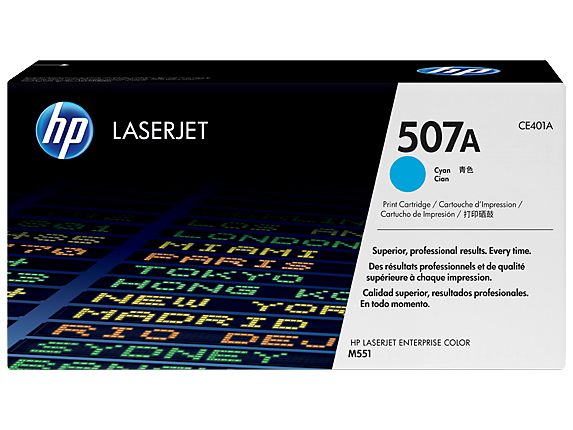 HP 507A Cyan Original LaserJet Toner Cartridge