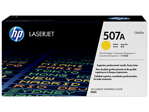 HP 507A Yellow Original LaserJet Toner Cartridge