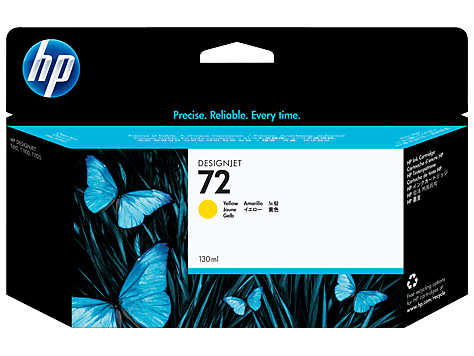 HP 72 130-ml Yellow DesignJet Ink Cartridge