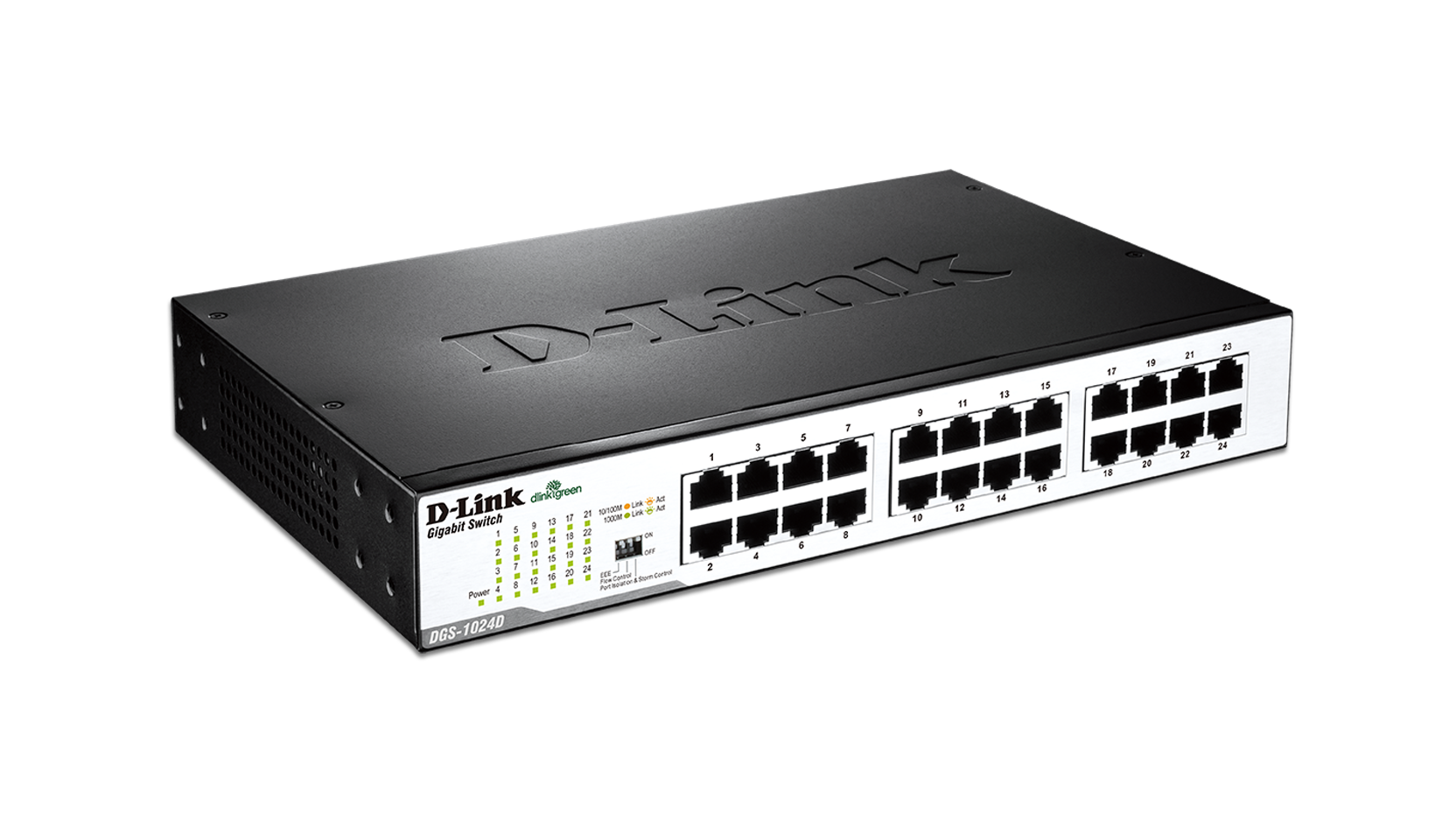 24-Port Gigabit Unmanaged Desktop Rackmount Switch